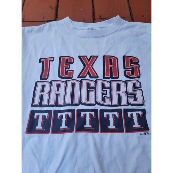 Vintage Adidas Texas Rangers Shirt Mens Medium MLB Baseball Team 2000s - Picture 2 of 7